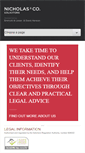 Mobile Screenshot of nicholassolicitors.com